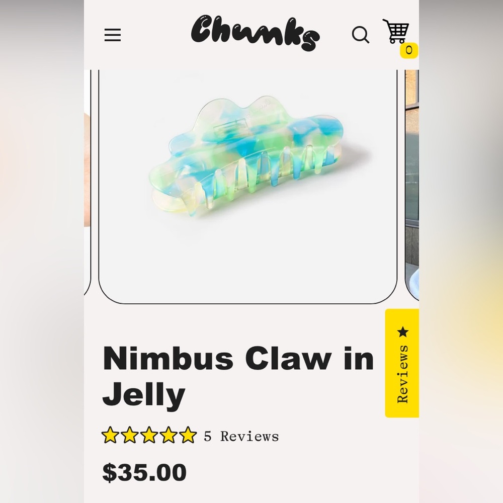 New Chunks Hairclip Nimbus hair claw